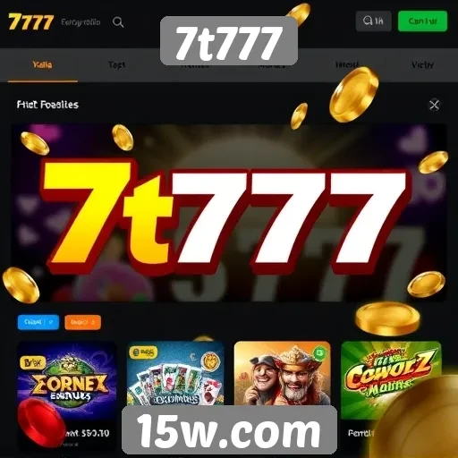 Visão geral das ofertas do site 7t777